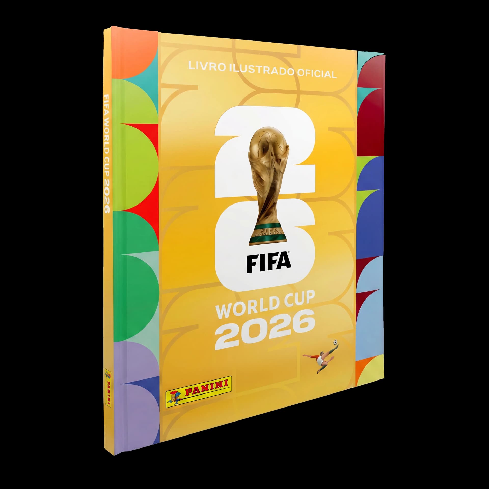 Álbum Capa Ouro oficial Panini Mundial 2026